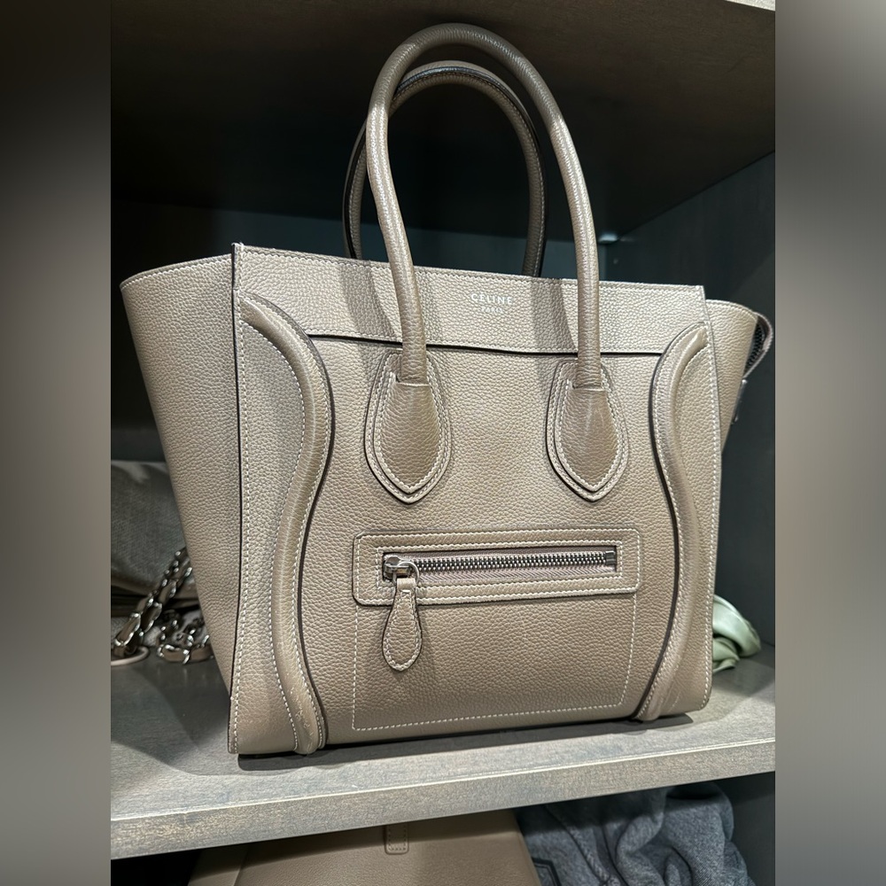 Celine Micro Luggage Gray